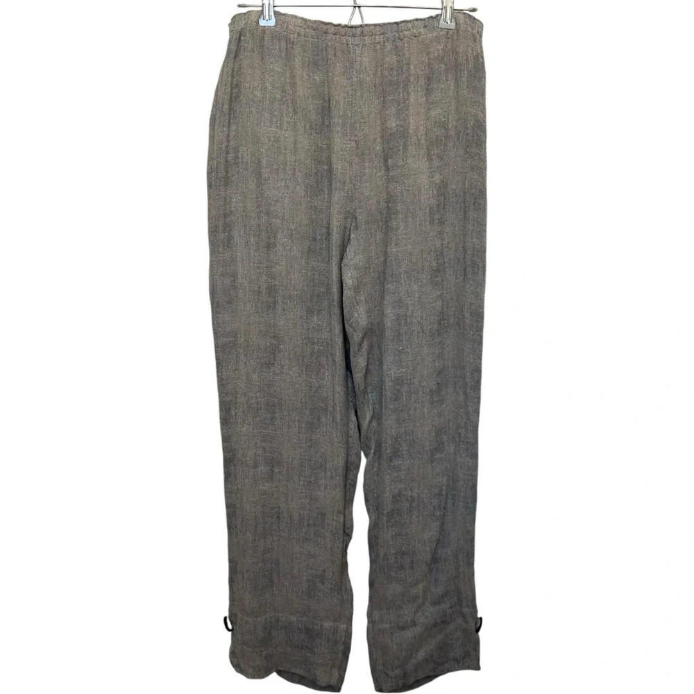 Soft Surroundings Linen Blend Lagenlook Pull On Pants‎ Size Medium